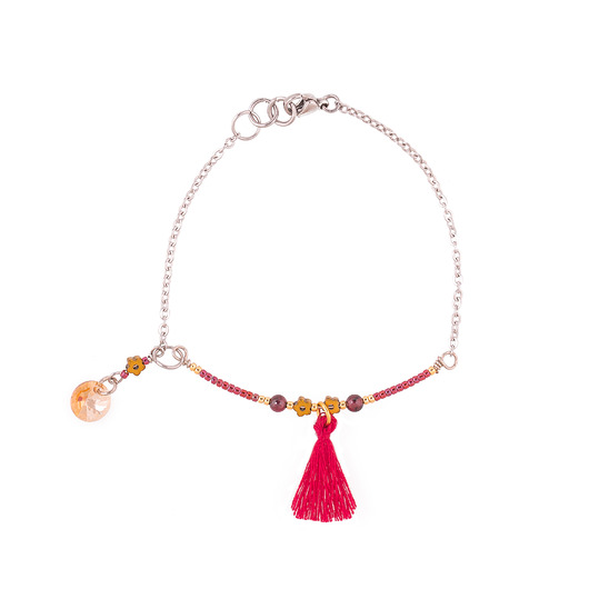 Alloys Collection - boho /carmine/ - bransoletka KiKa pracownia