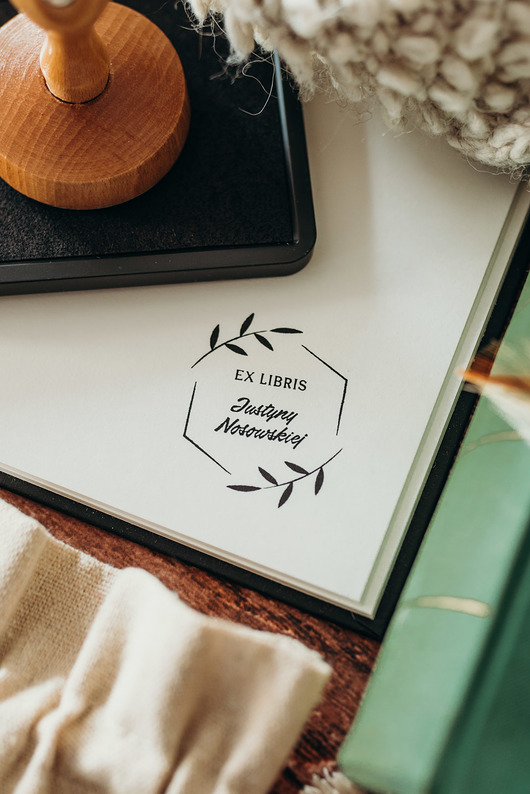 stemple Stempel Ex Libris "Wianek hexa" - Zestaw