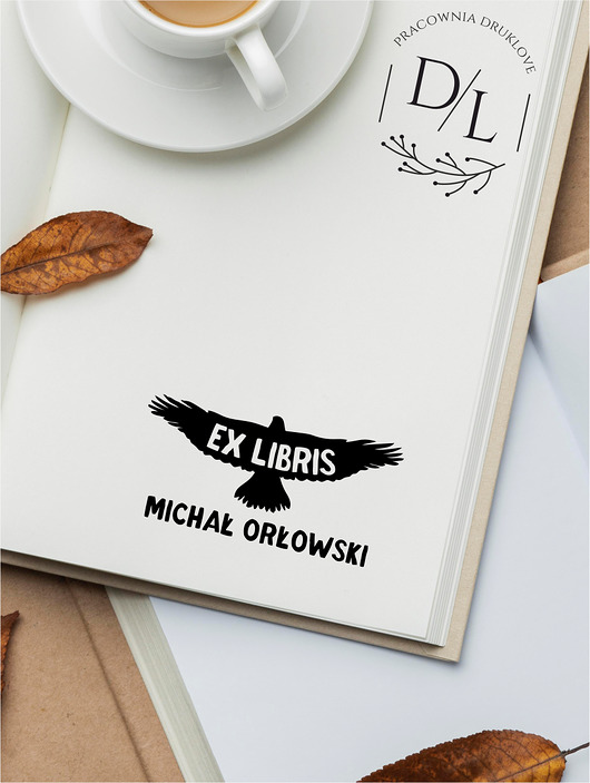 stemple Stempel Ex Libris Exlibris personalizowany Orzeł