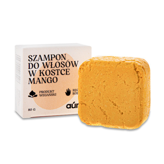 szampony do włosów Szampon do Włosów w Kostce MANGO 80 g z Masłem Mango Regeneracja