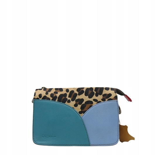 torby na ramię Torebka listonoszka modna damska dwustronna skórzana wzór OLIVKA