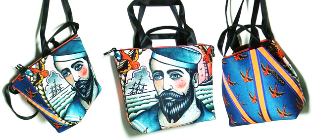 1364 art MIMA bag SHORT & Szymon Kurpiewski print MIMAbags
