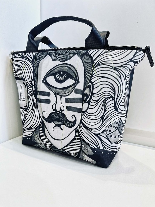 torebki do ręki Art MIMA bag SHORT & Marcina Painty print
