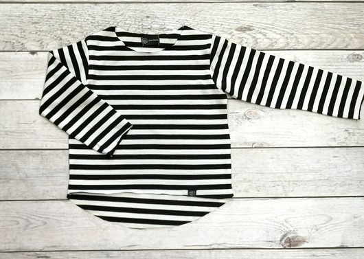 Asymetryczna bluza w paski KG Handmade