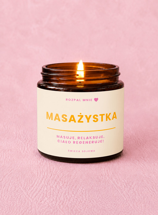 świece zapachowe Świeczka sojowa Masażystka