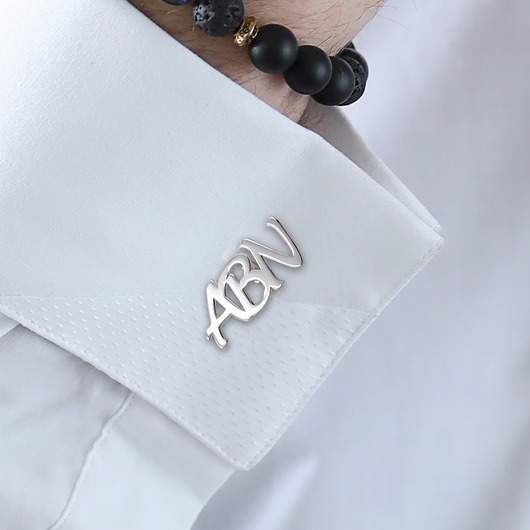 spinki do mankietów Spinki do mankietów inicjały na Prezent