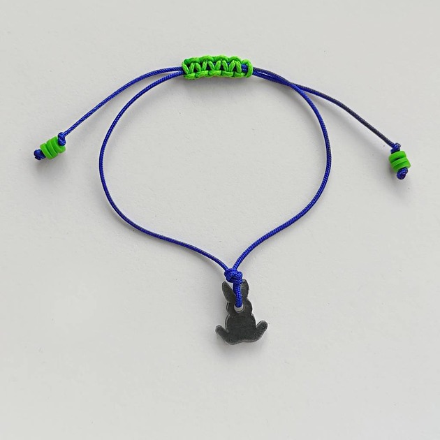 bransoletki na sznurku ZAJĄC bransoletka