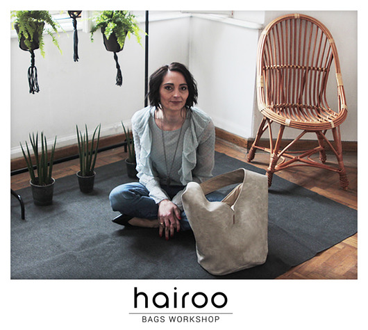 Short Boogi Bag beżowa / torebka hobo / boho hairoo
