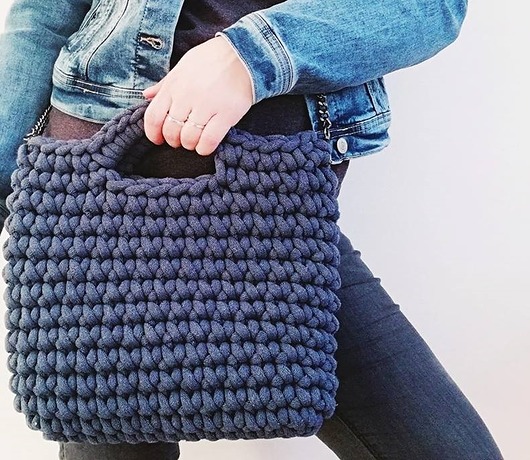 Torebka szydełkowa BASIC BAG łańcuszkowa La Torebka