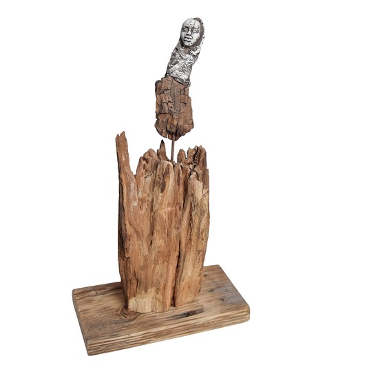 dodatki - różne Rzeźba dekoracja ze starego drewna abstrakcja postać figurka /8/