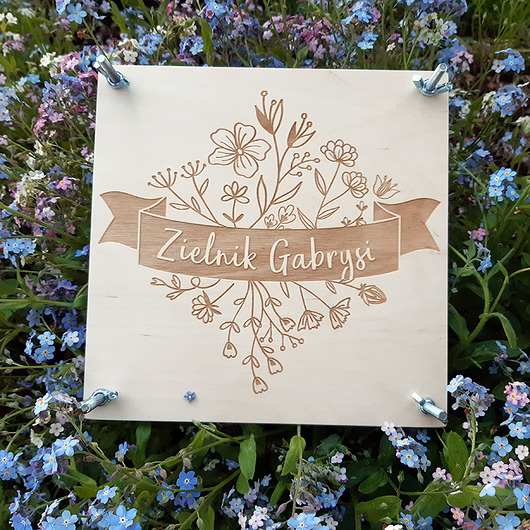 zabawki - inne Personalizowana praska do suszenia liści kwiatów i ziół - zielnik