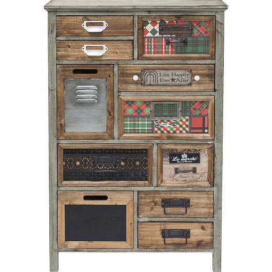 Rustykalna komoda, szafka 11 szuflad 98cm Home Design