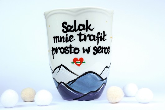Kubek "Szlak mnie trafił prosto w serce" LilaBlu Ceramika Ciepliki
