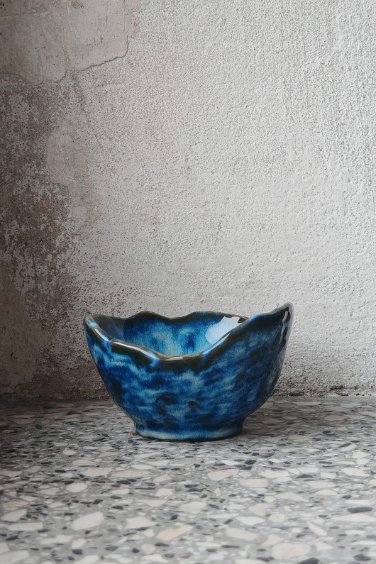 miski i misy Miska niebieska mała