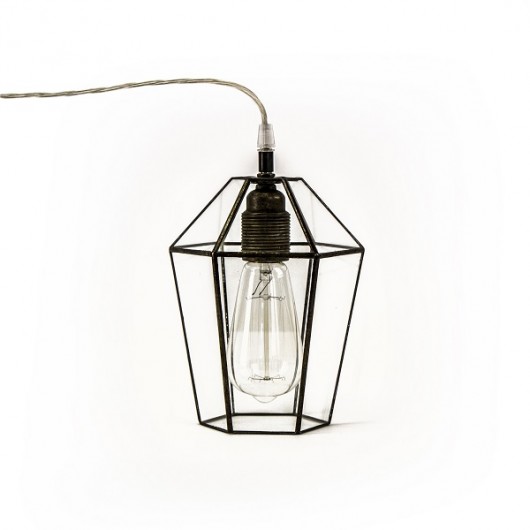 Lampka wisząca BRYLANT z przezroczystego szkła Fest Lampy