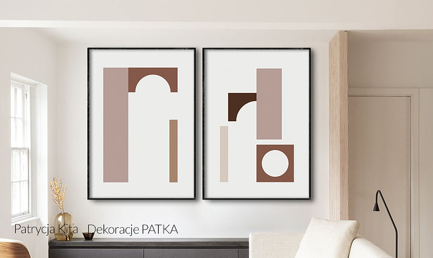 grafiki i ilustracje Abstract Organic - KOMPLET GRAFIK - 2 SZTUKI