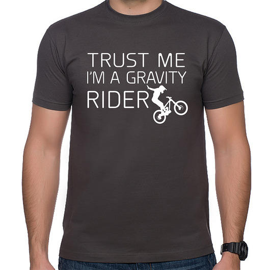 t-shirty męskie Koszulka T-SHIRT, Trust me i"m a gravity rider