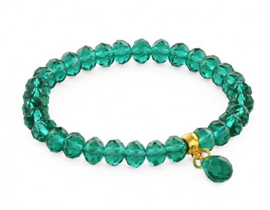 Emerald crystals with drop pendant. Lavoga