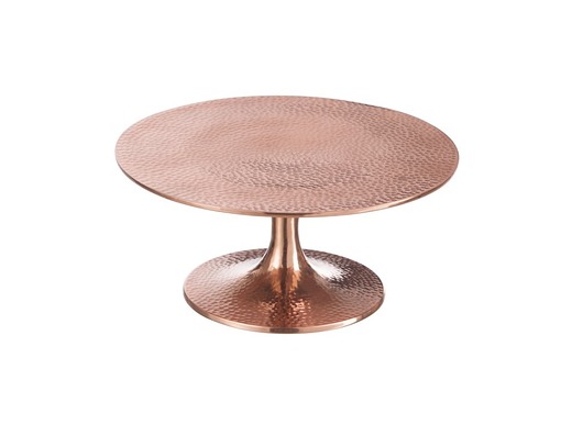 Patera dekoracyjna miedziana, aluminium, 25 cm Home Design