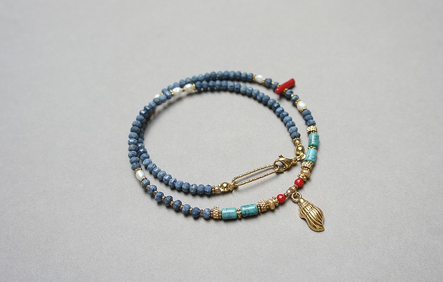 chokery Sea collection - Koral blue vol. 3 /choker/ 07.04.26