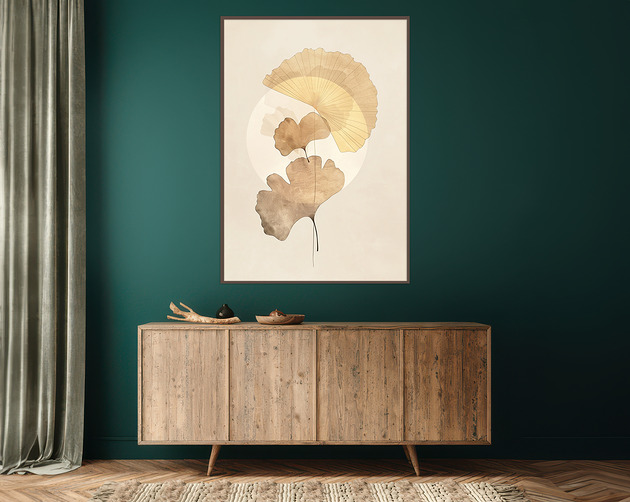 plakaty Miłorząb - Plakat, druk - Chiński Orient, Harmonia Zen, Roślinny #39