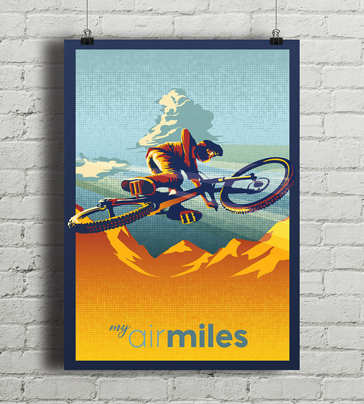 plakaty My Air Miles - plakat rowerowy