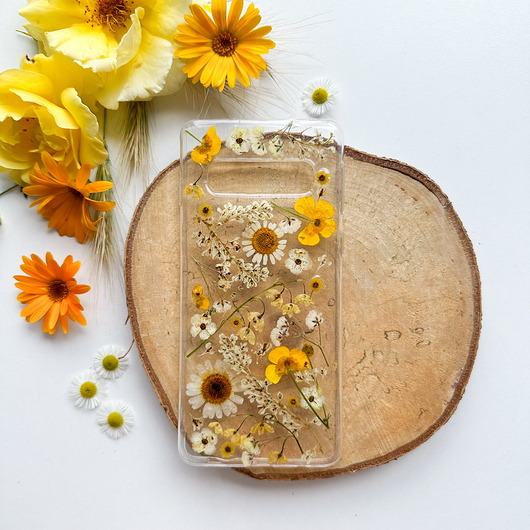 etui na telefon Etui na telefon- żółte wariacje