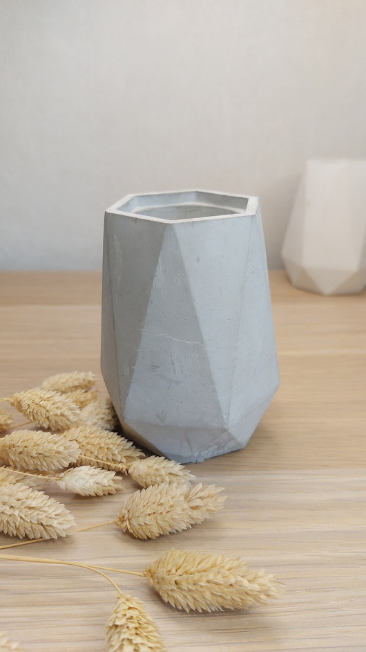 wazony Wazonik z betonu architektonicznego różne kolory, dekoracje z betonu loft