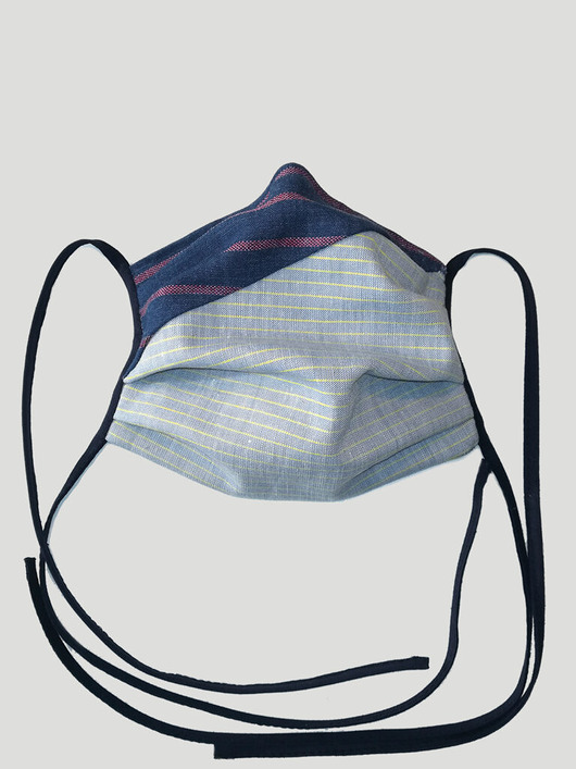 Maska zero waste w paski Maruna Upcycled