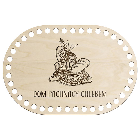 skrzynki, kufry i pudła Baza Podstawa do Szydełkowania DNO Koszyka na Pieczywo Chleb ze Sklejki 6mm