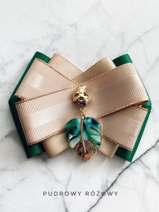 broszki Brosza z liściem palmowym New