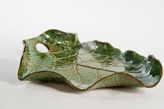 Liść późnego lata - patera ceramiczna patrycja styrna