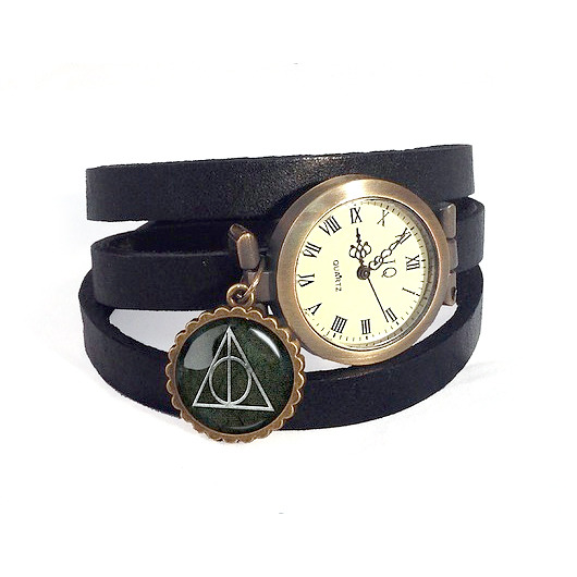 Zegarek skórzany Harry Potter Insygnia 0352 EGGinEGG