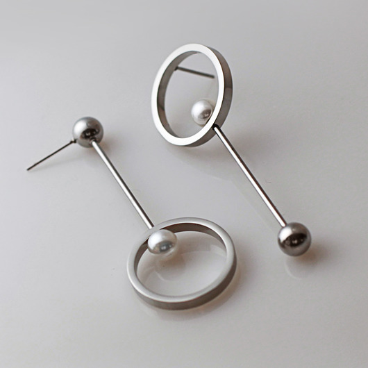 kolczyki - inne Perły wygłupiają się v silver