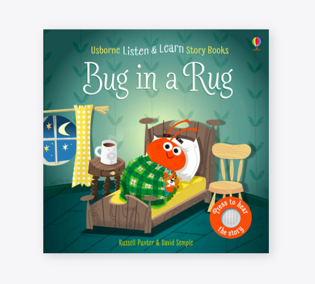 książeczki dla dzieci Bug in a rug