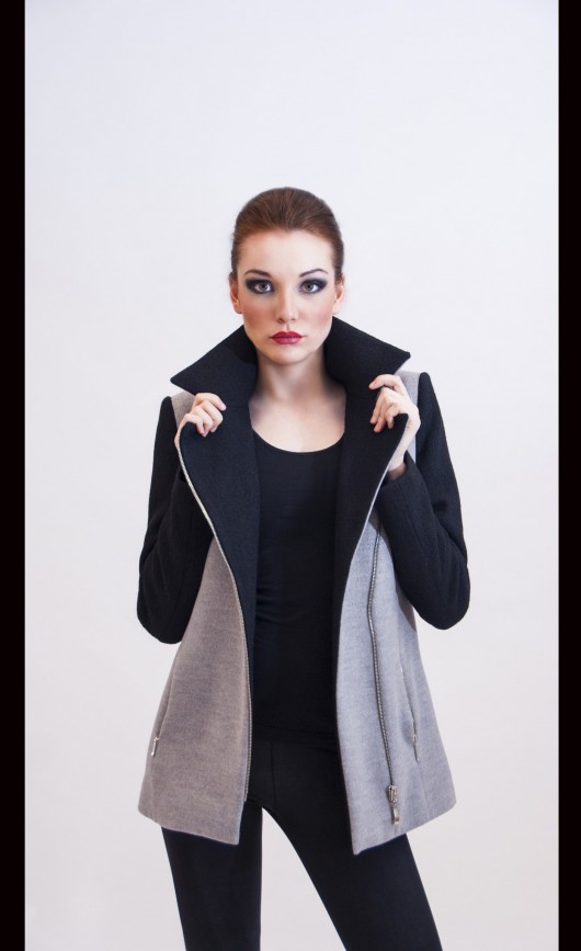 Kurtka wełniana MonArt  Fashion