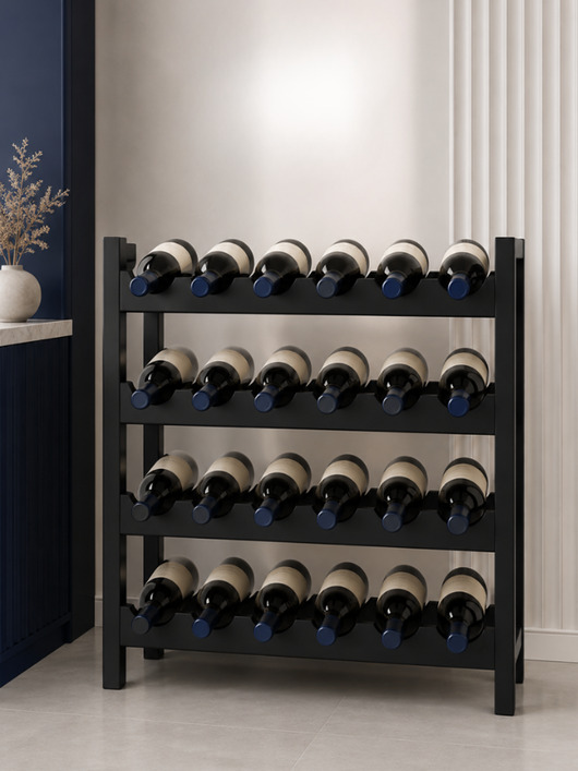 organizery Metalowy stojak na wino Ribera 24