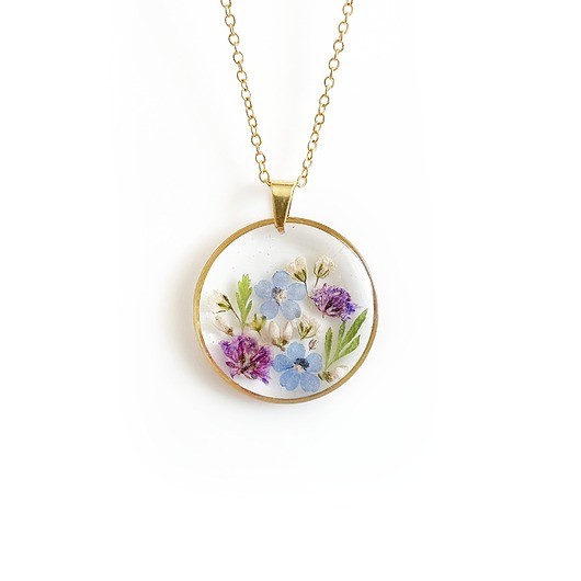 naszyjniki - inne Naszyjnik z kwiatami, prezent na święta