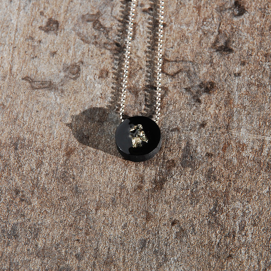 wisiory Naszyjnik z pirytem