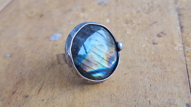 pierścionki - różne Kropka - pierścionek regulowany