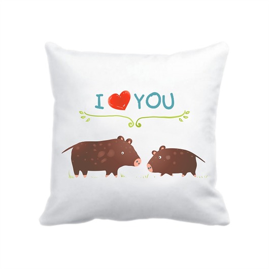 poszewka z dzikami Love Life and Forest