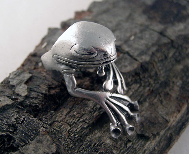 pierścionki - różne Pierścionek Silver Frog 3
