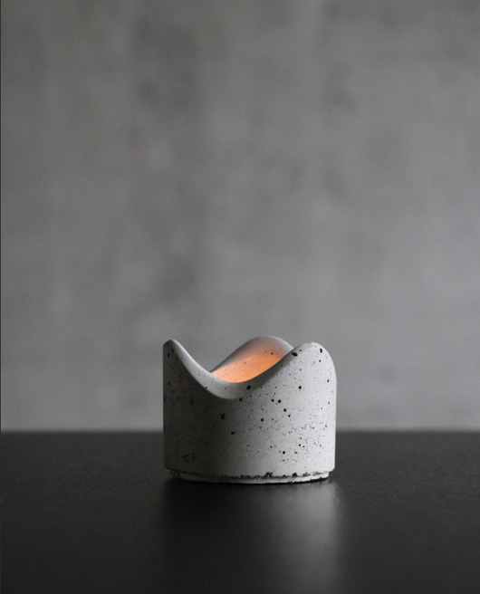 świeczniki i świece Betonowy świecznik na tealight świeczkę