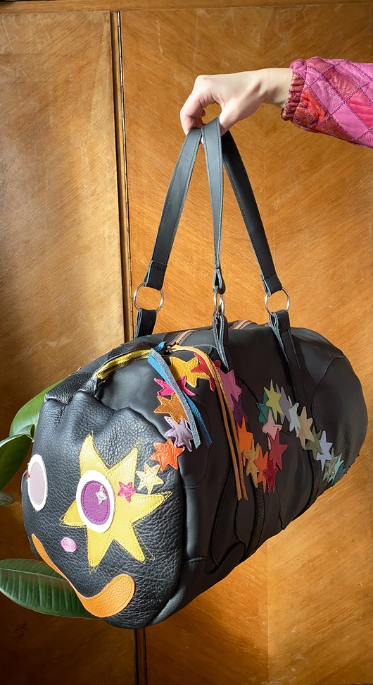 torby podróżne Skórzana torba podróżna weekendowa bagaż emocjonalny recykling