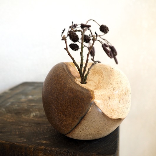 wazony Wazonik szaro-beżowo-brązowy