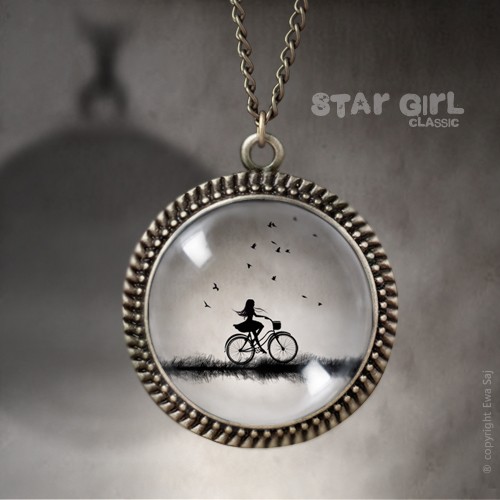 Star Girl Classic Rower , romantyczny medalion Ewa Saj Fotografie