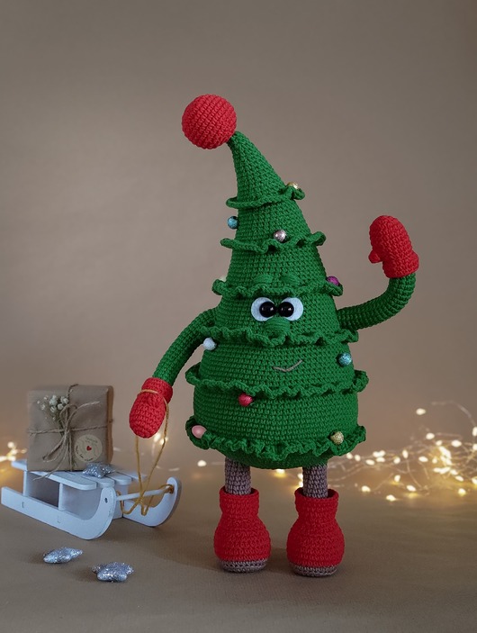 misie i maskotki Maskotka choinka, Ozdoba świąteczna, Prezent na Boże Narodzenie