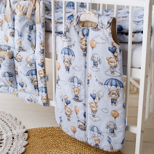 śpiwory i rożki niemowlęce Śpiworek Ocieplany 2.5 TOG Podwójny Zamek Bawełna AVIA od BabyU