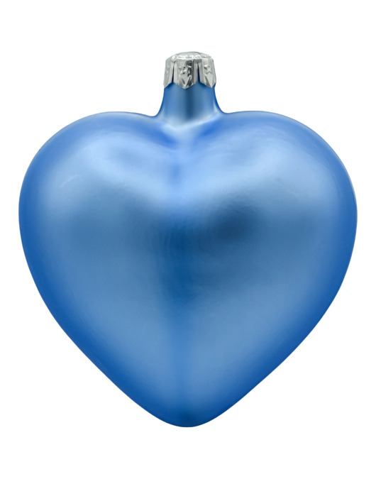 ozdoby choinkowe Bombka choinkowa: Serce matowe: błękitne