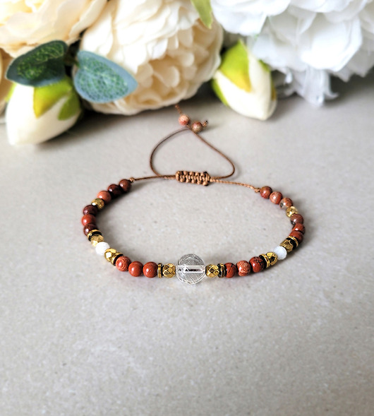 bransoletki z kamieni naturalnych DODAJĄCA ENERGII- z Kryształem górskim